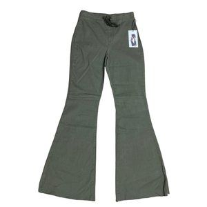 YMI Chloe Flare High-Rise Pull-on Stretch Curvy Green Denim Women's 26x32 M